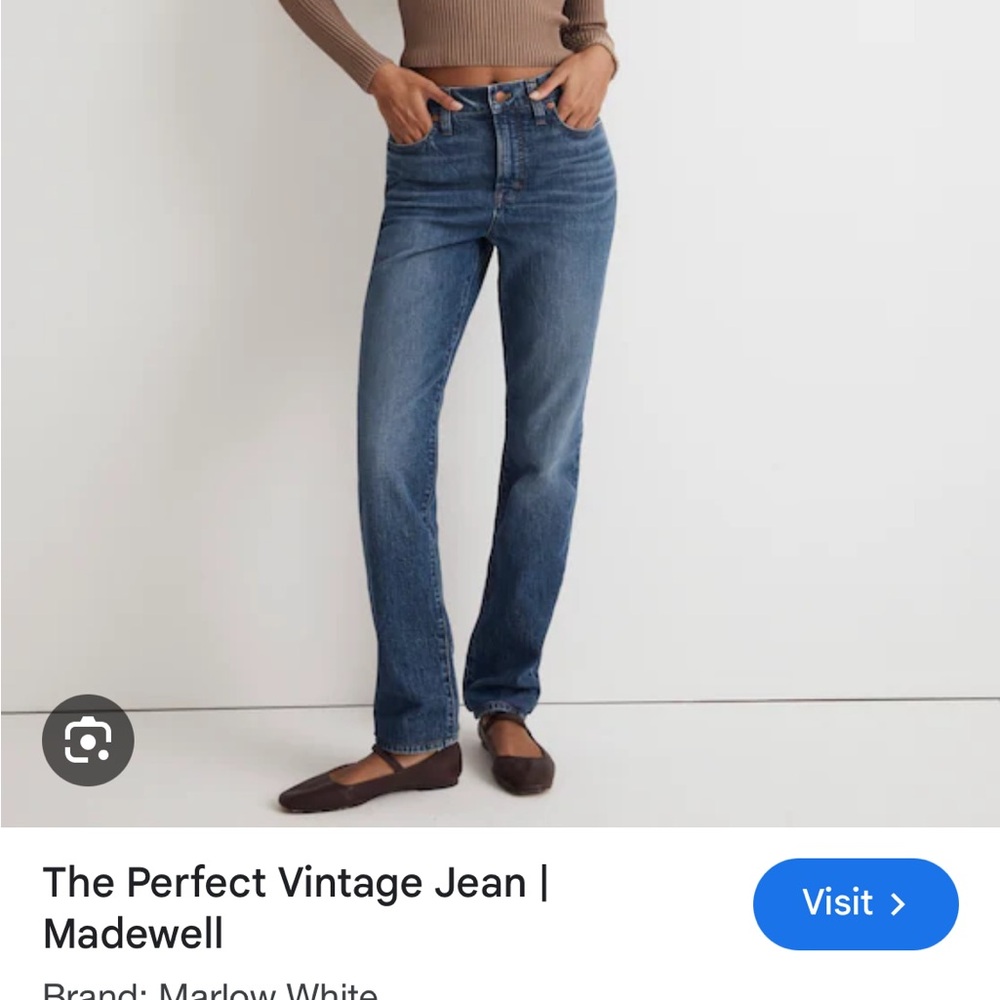 Madewell perfect vintage jeans 29